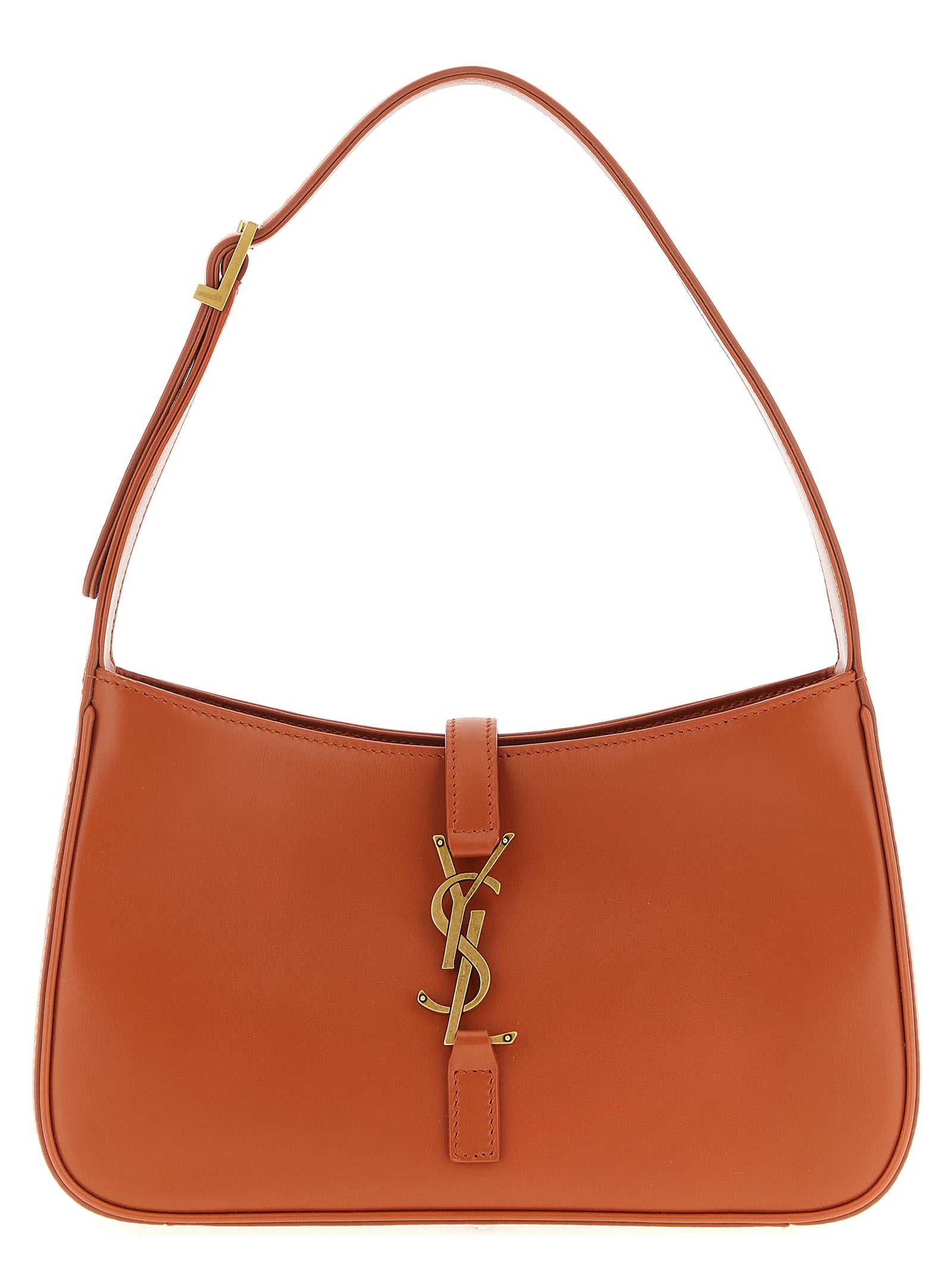 Orange Calfskin Shoulder Bag
