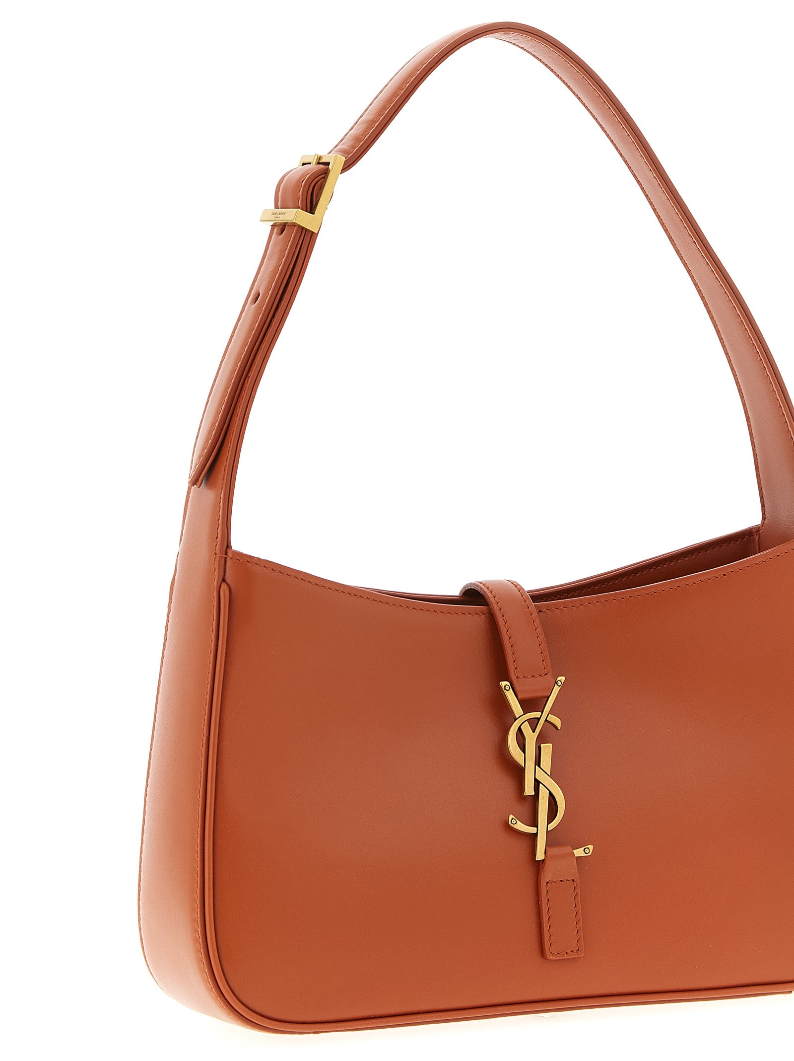 Orange Calfskin Shoulder Bag