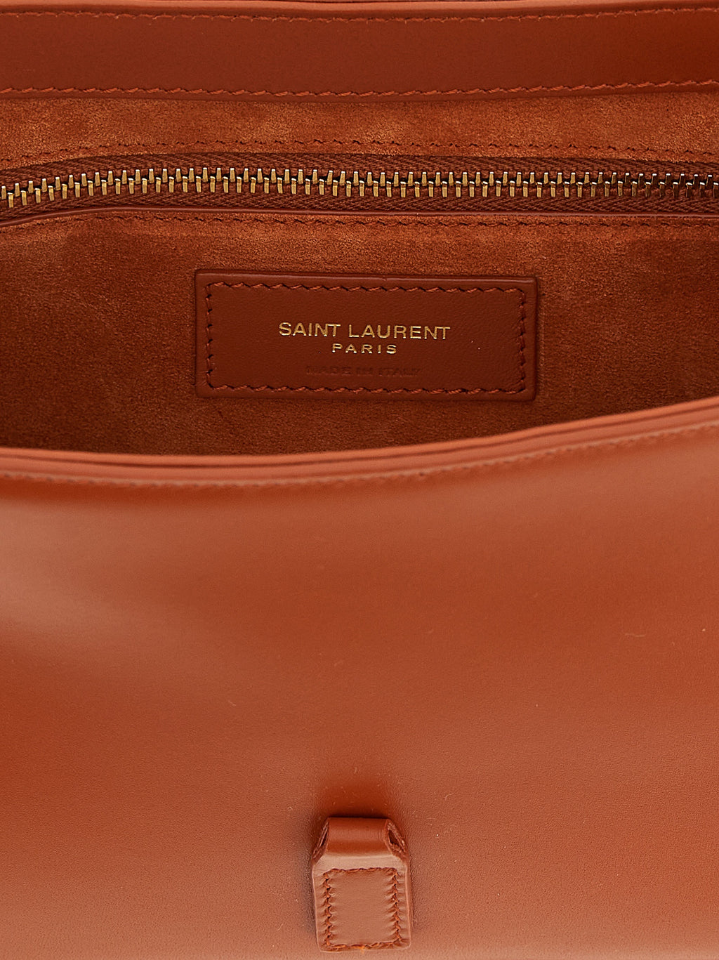 Orange Calfskin Shoulder Bag