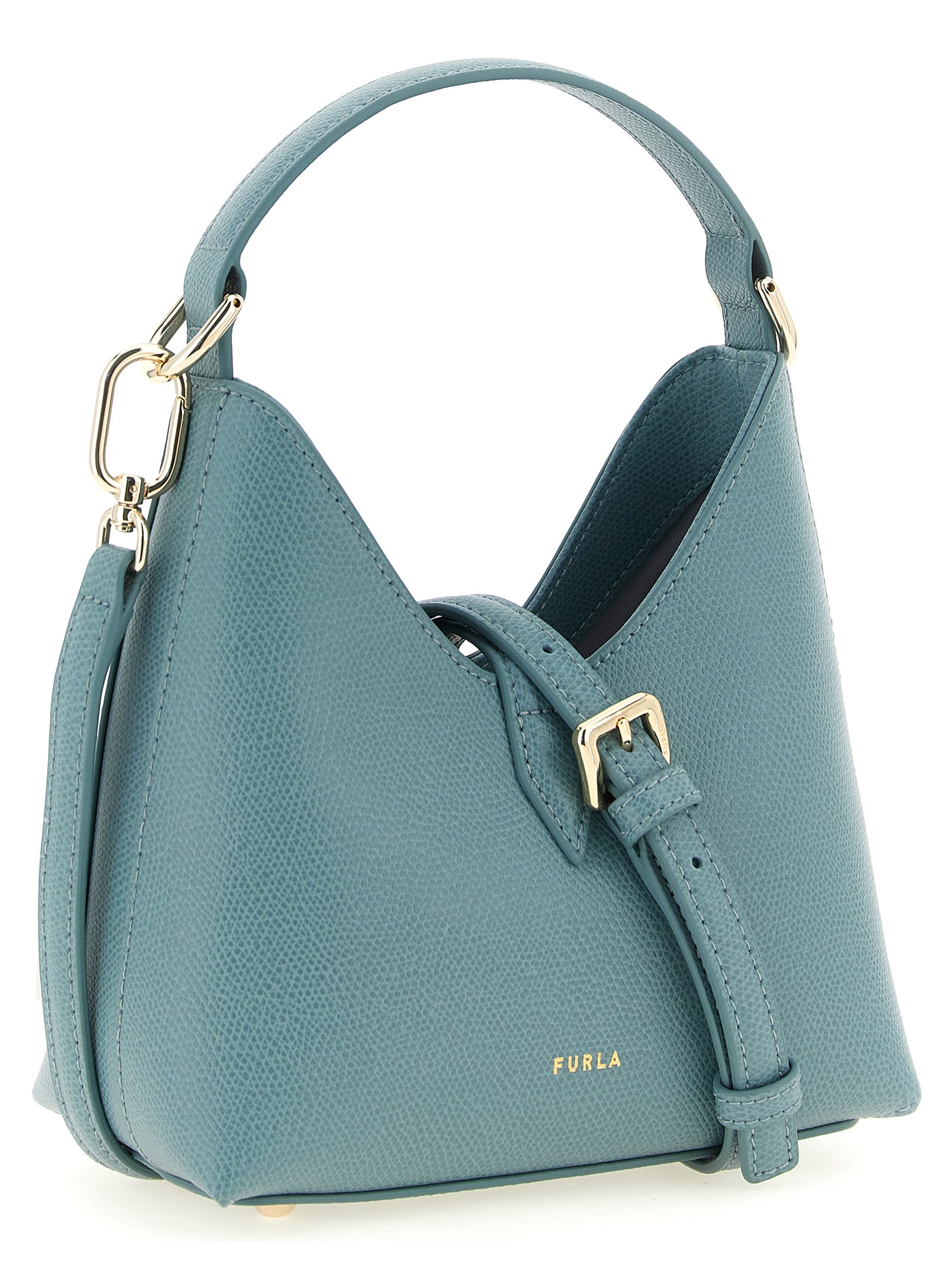 Blue Calfskin Handbag