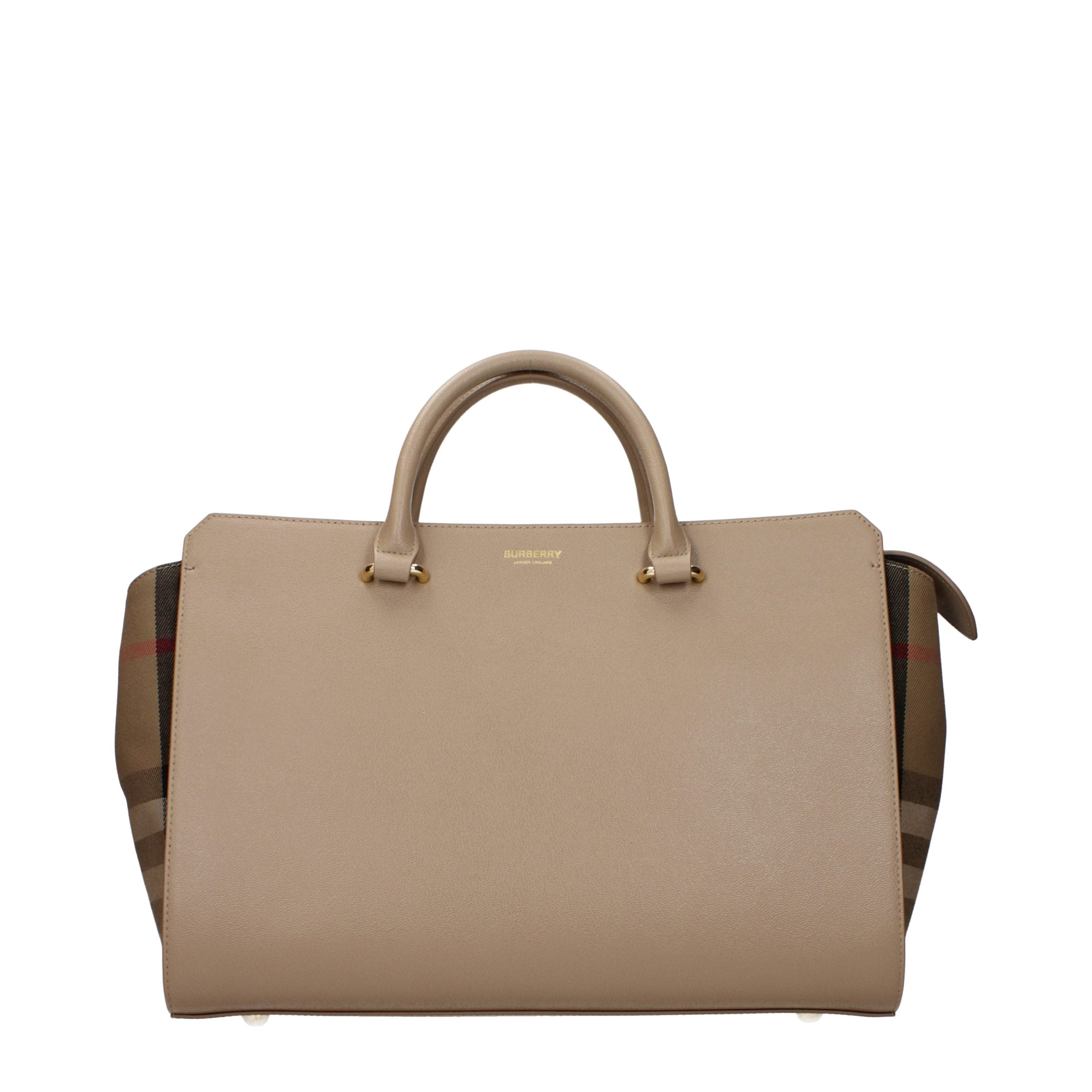 Beige Leather Handbag