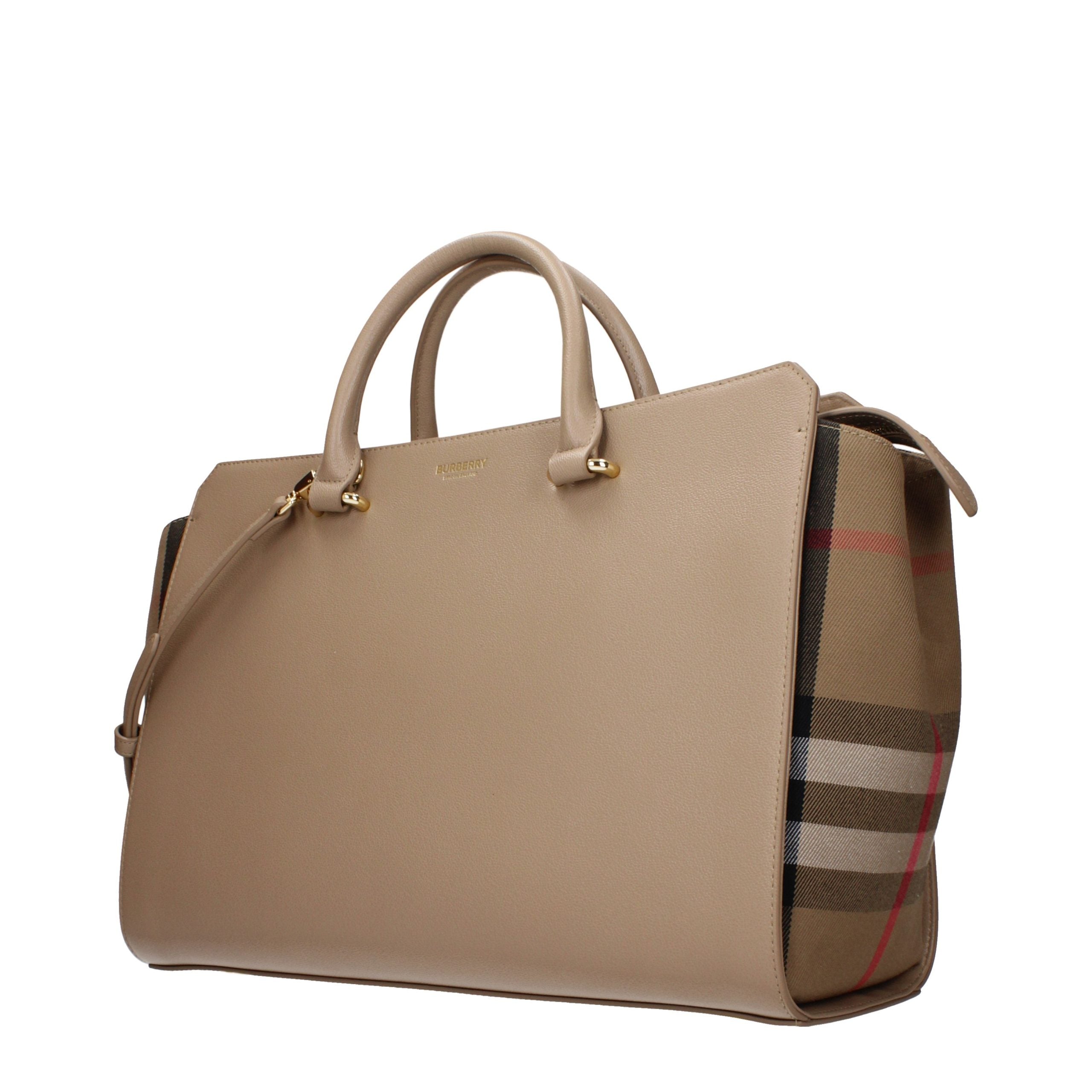 Beige Leather Handbag