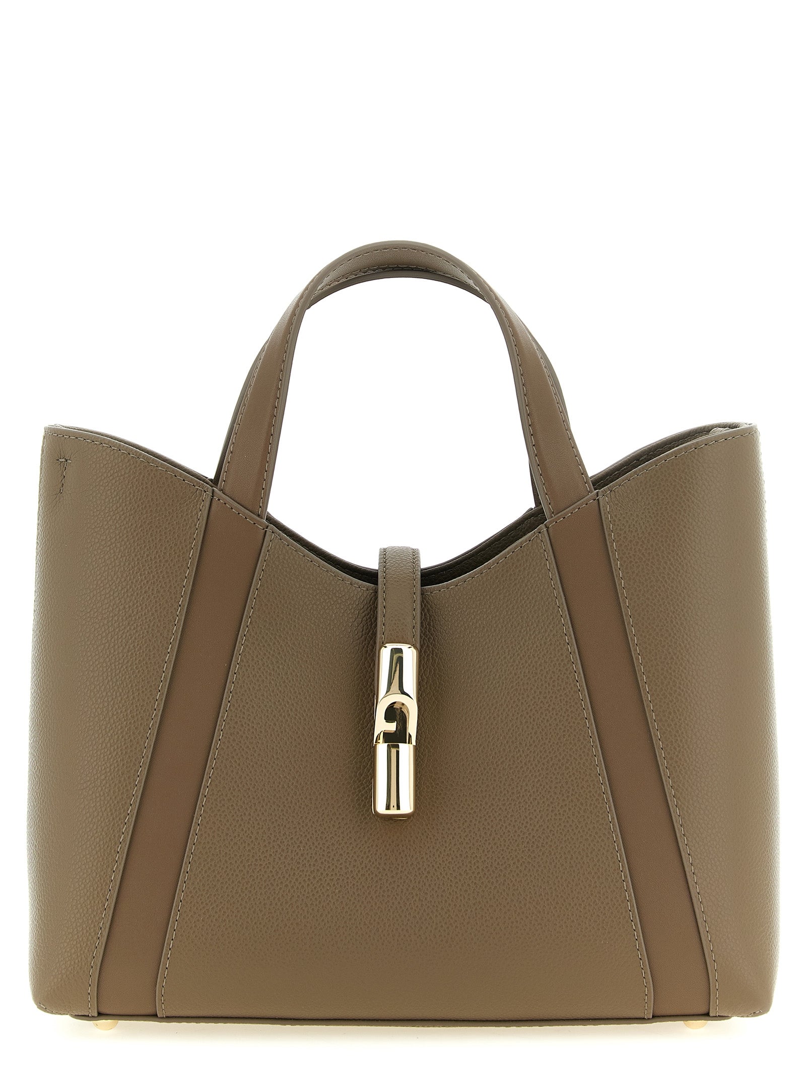 Gray Calfskin Tote Bag