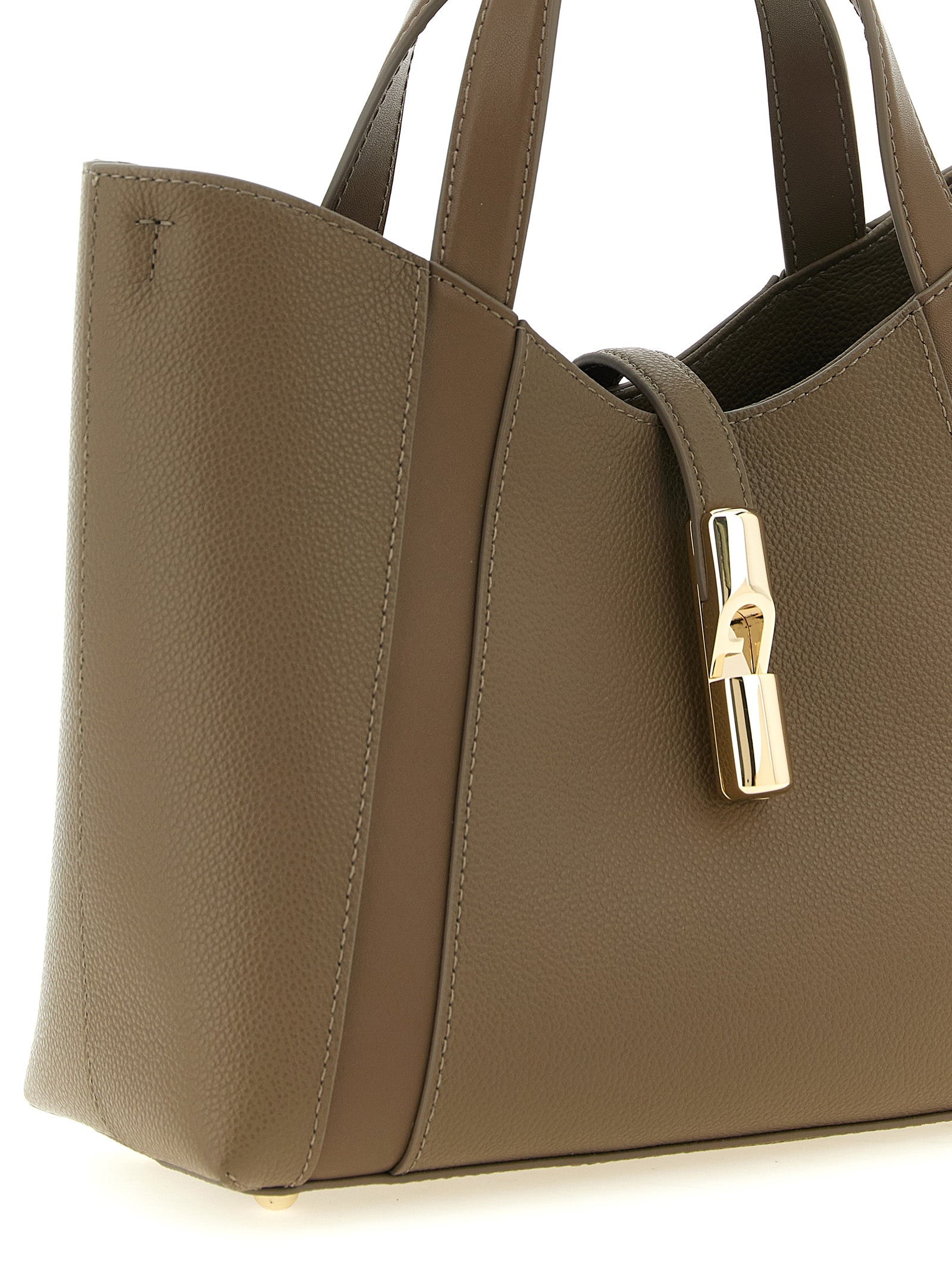 Gray Calfskin Tote Bag