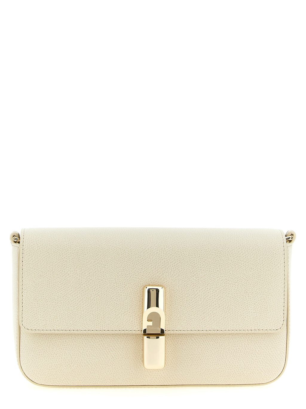 White Calfskin Crossbody Bag