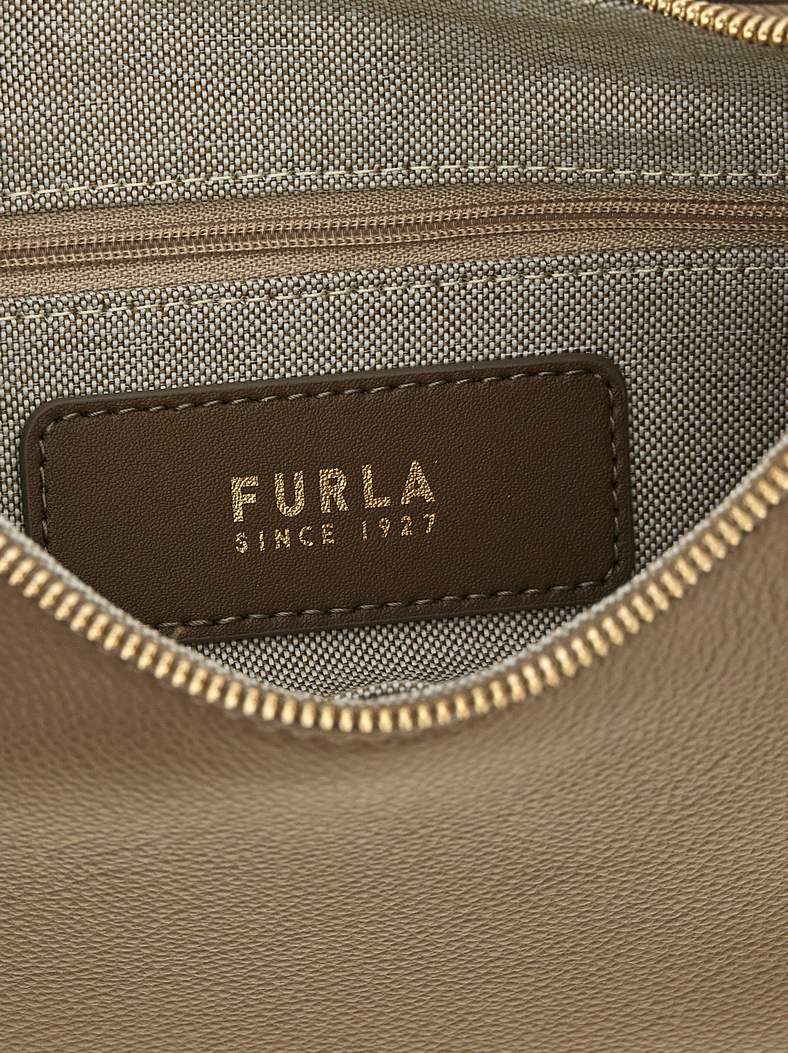 Beige Calfskin Shoulder Bag