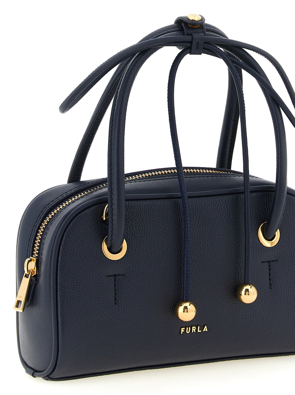 Blue Calfskin Handbag