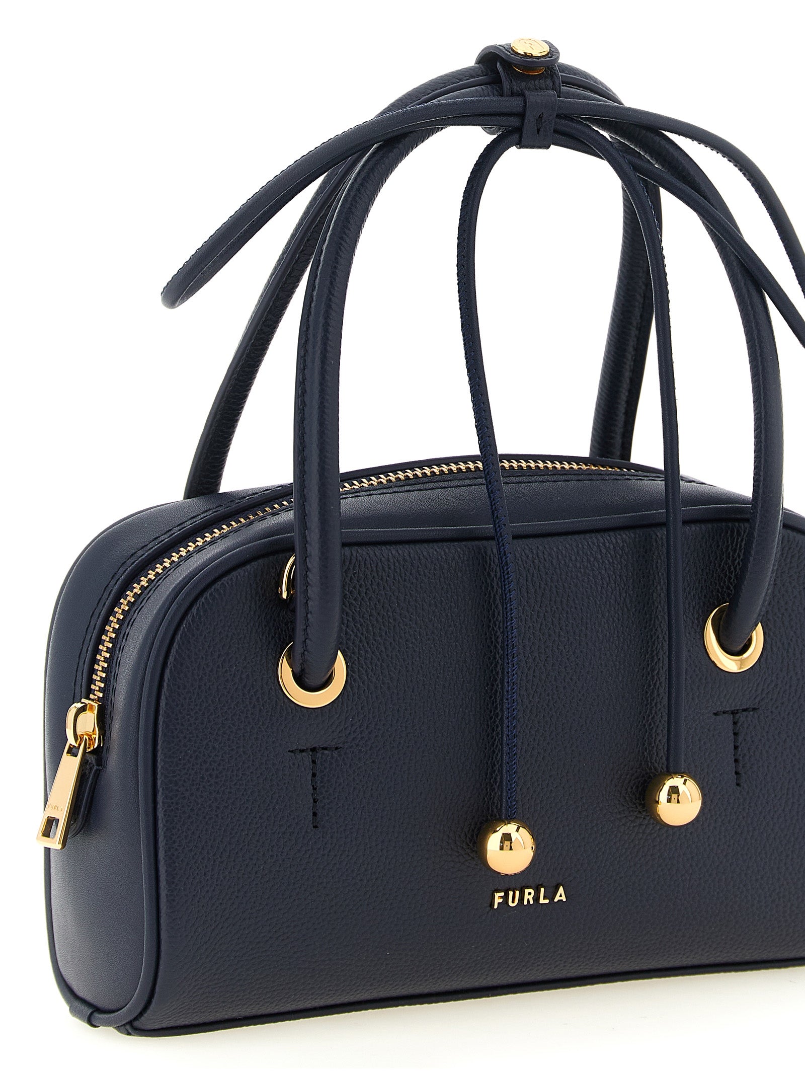 Blue Calfskin Handbag