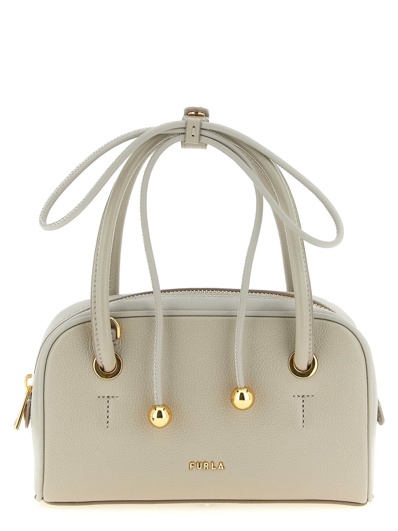 Gray Calfskin Handbag