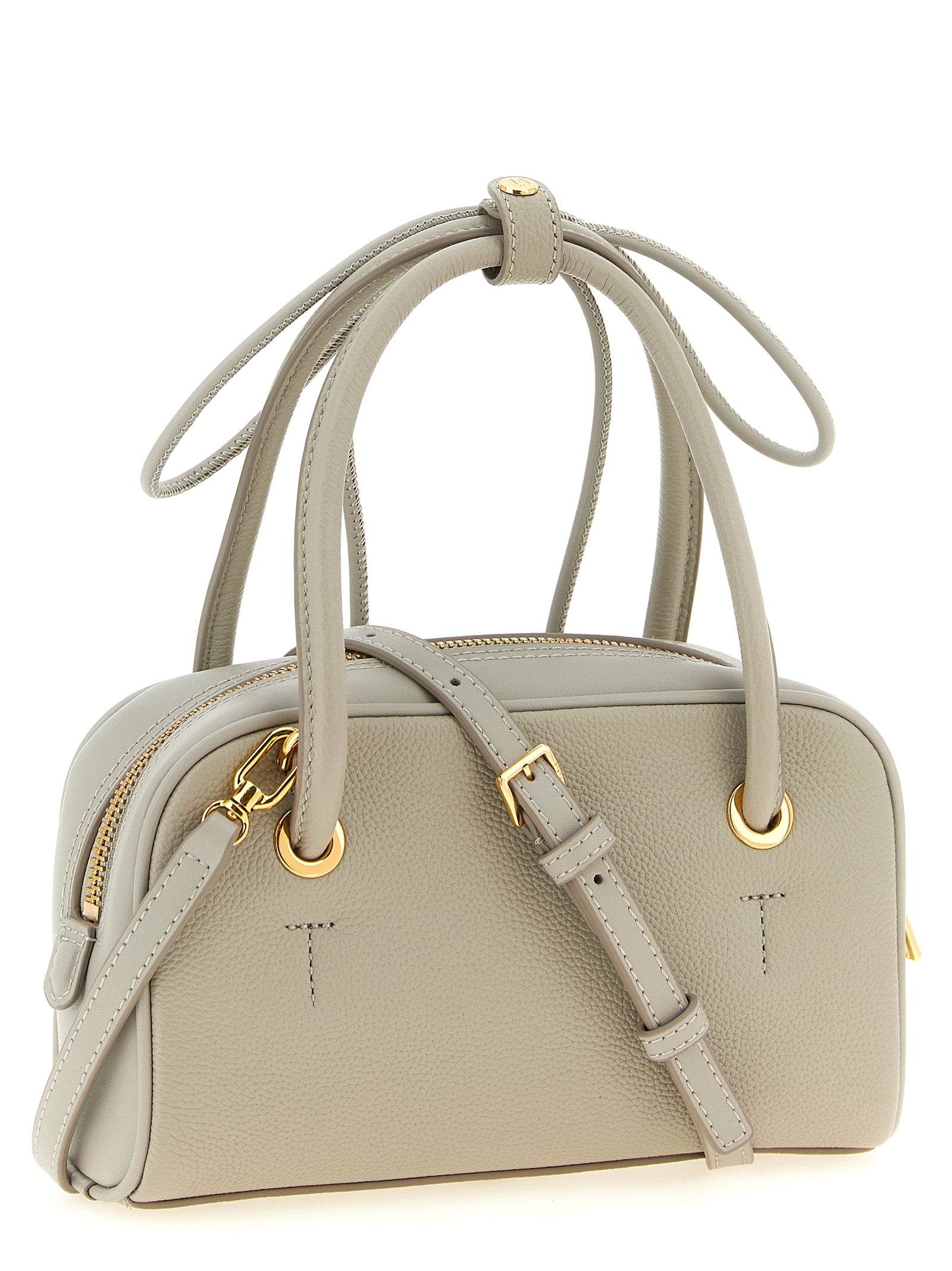 Gray Calfskin Handbag
