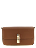 Brown Calfskin Crossbody Bag