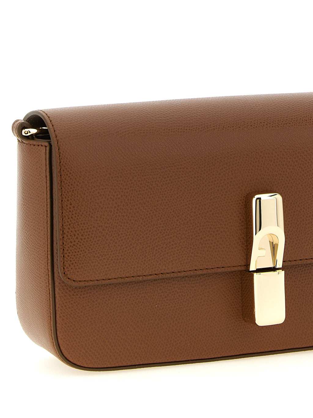 Brown Calfskin Crossbody Bag