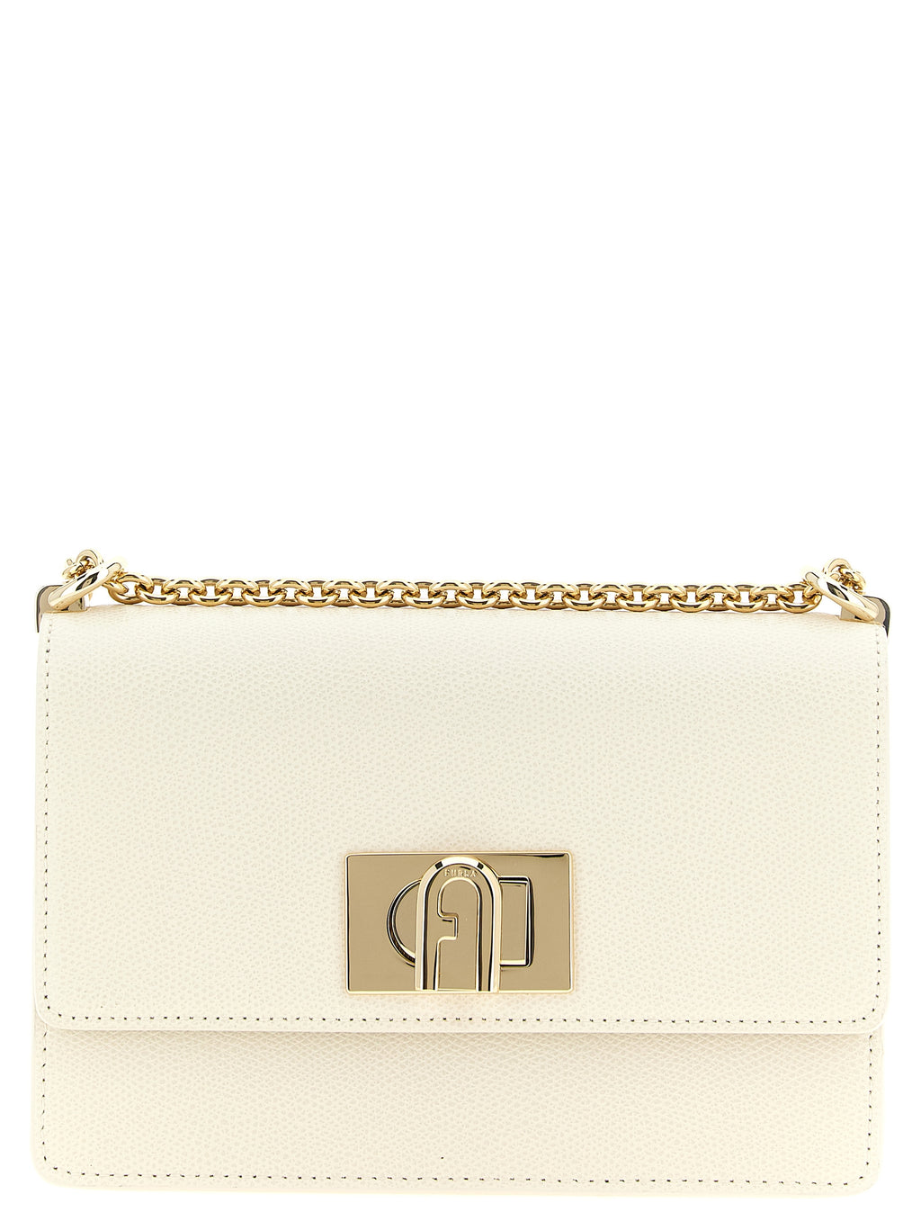 White Calfskin Crossbody Bag