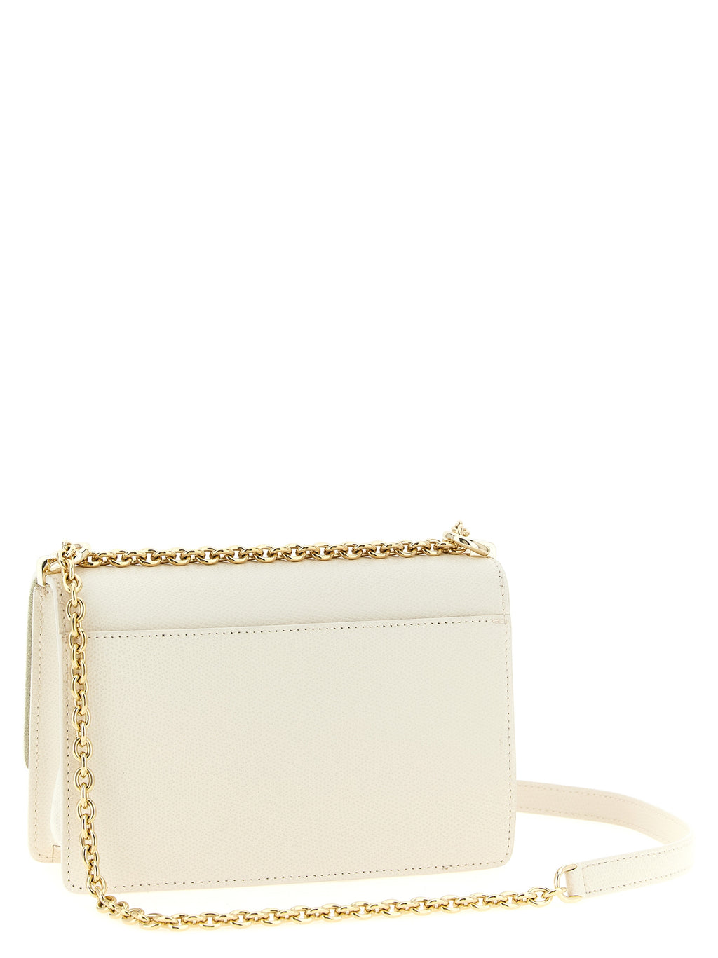 White Calfskin Crossbody Bag