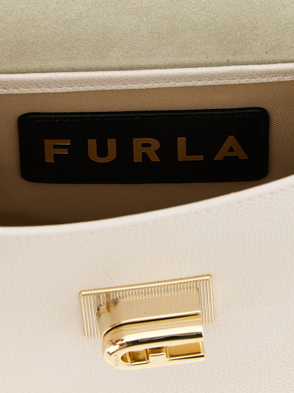 White Calfskin Crossbody Bag