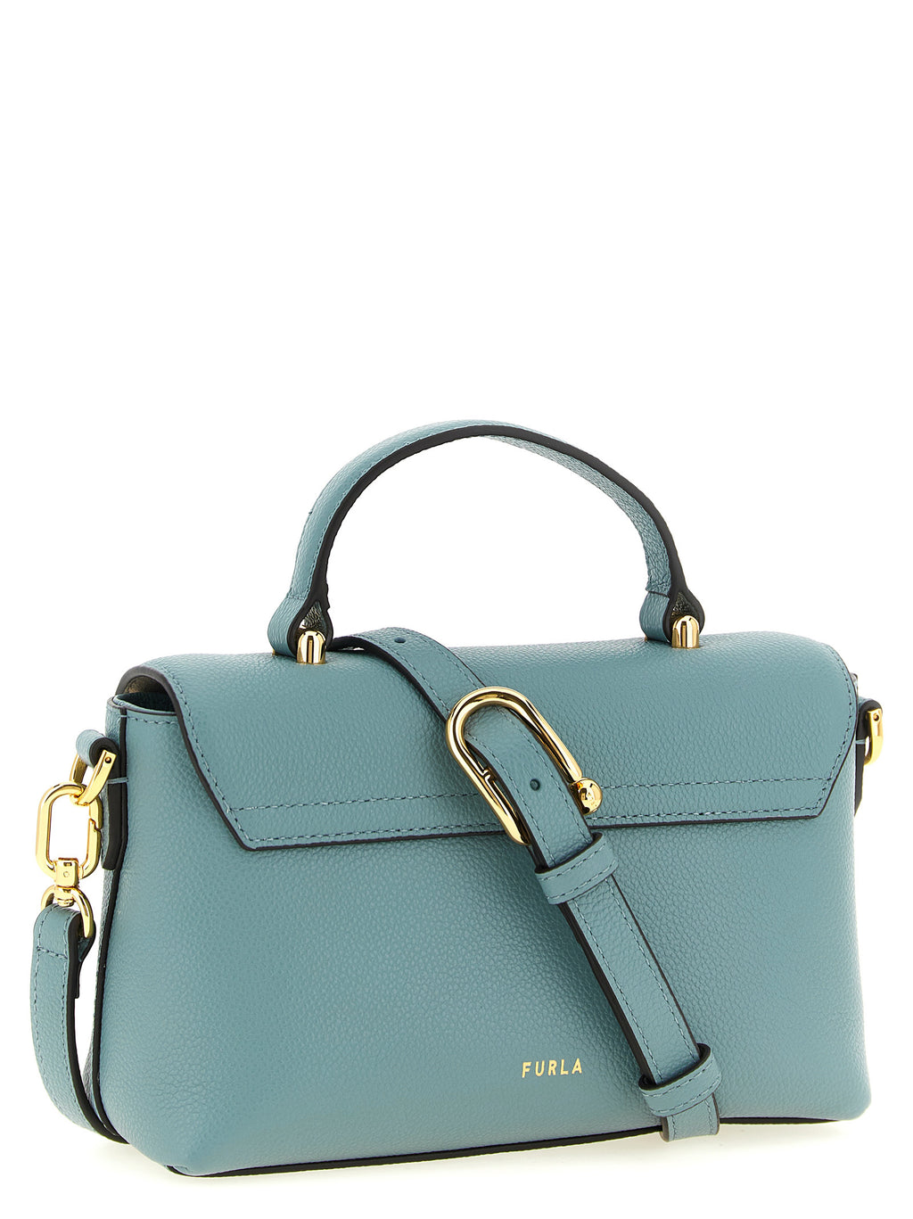Blue Calfskin Handbag
