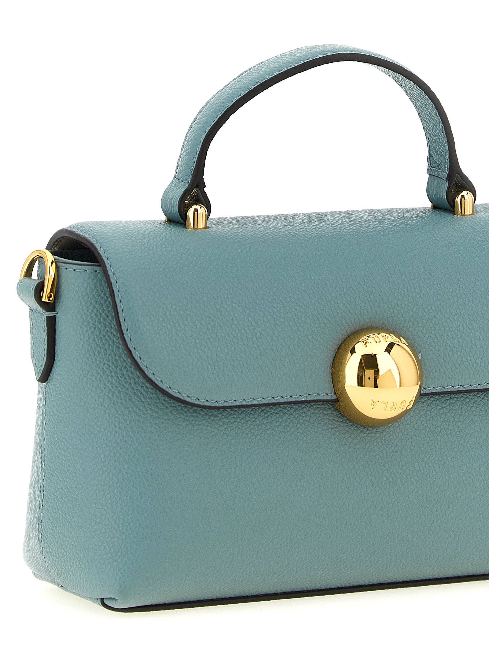Blue Calfskin Handbag