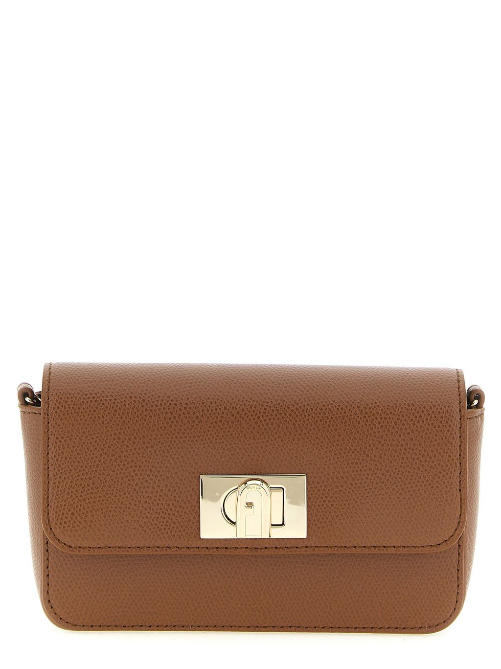 Brown Calfskin Crossbody Bag