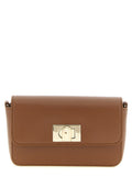 Brown Calfskin Crossbody Bag