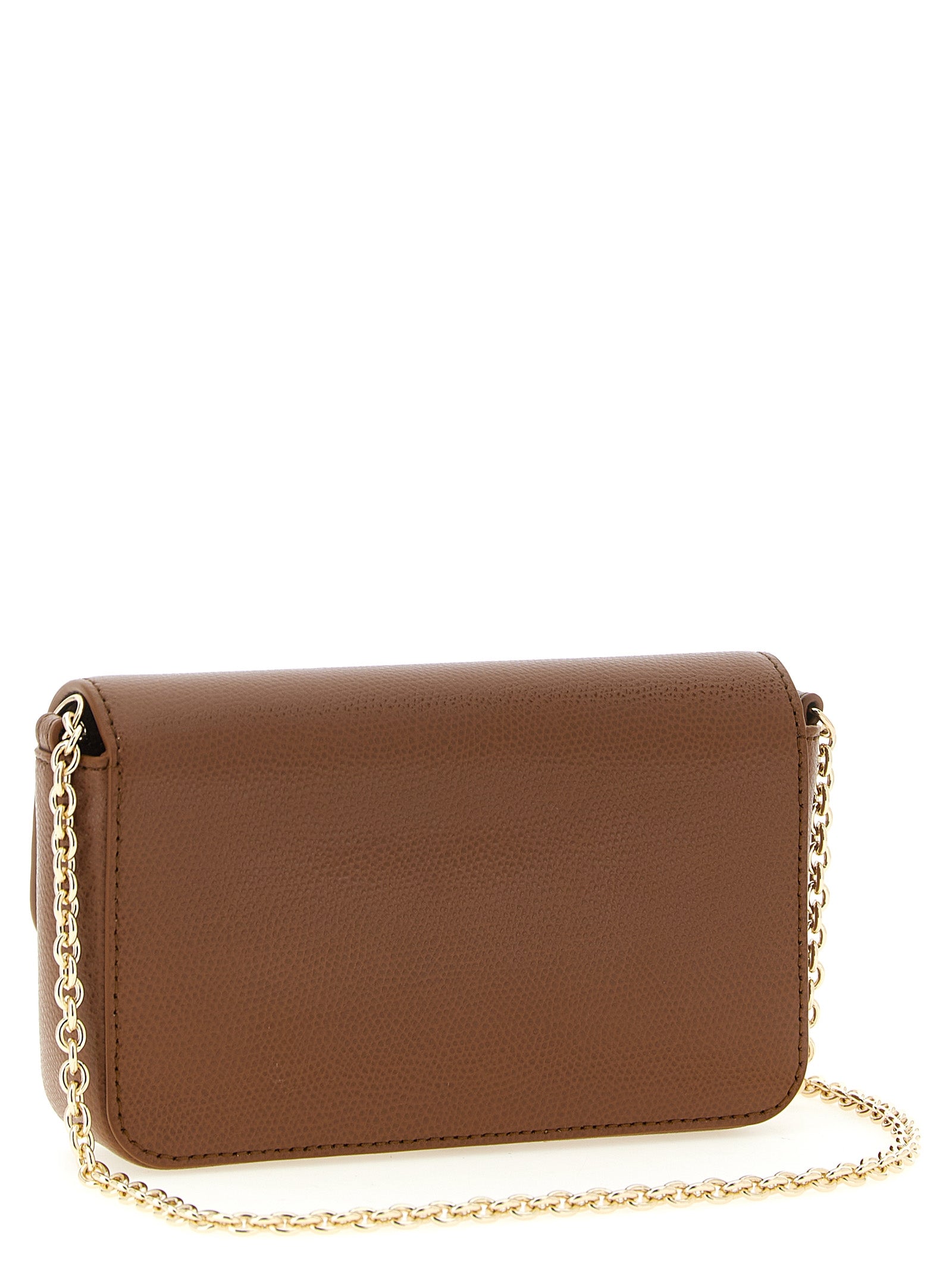 Brown Calfskin Crossbody Bag