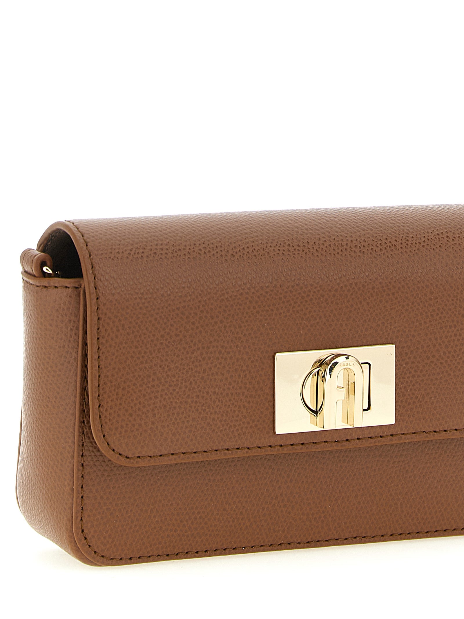 Brown Calfskin Crossbody Bag