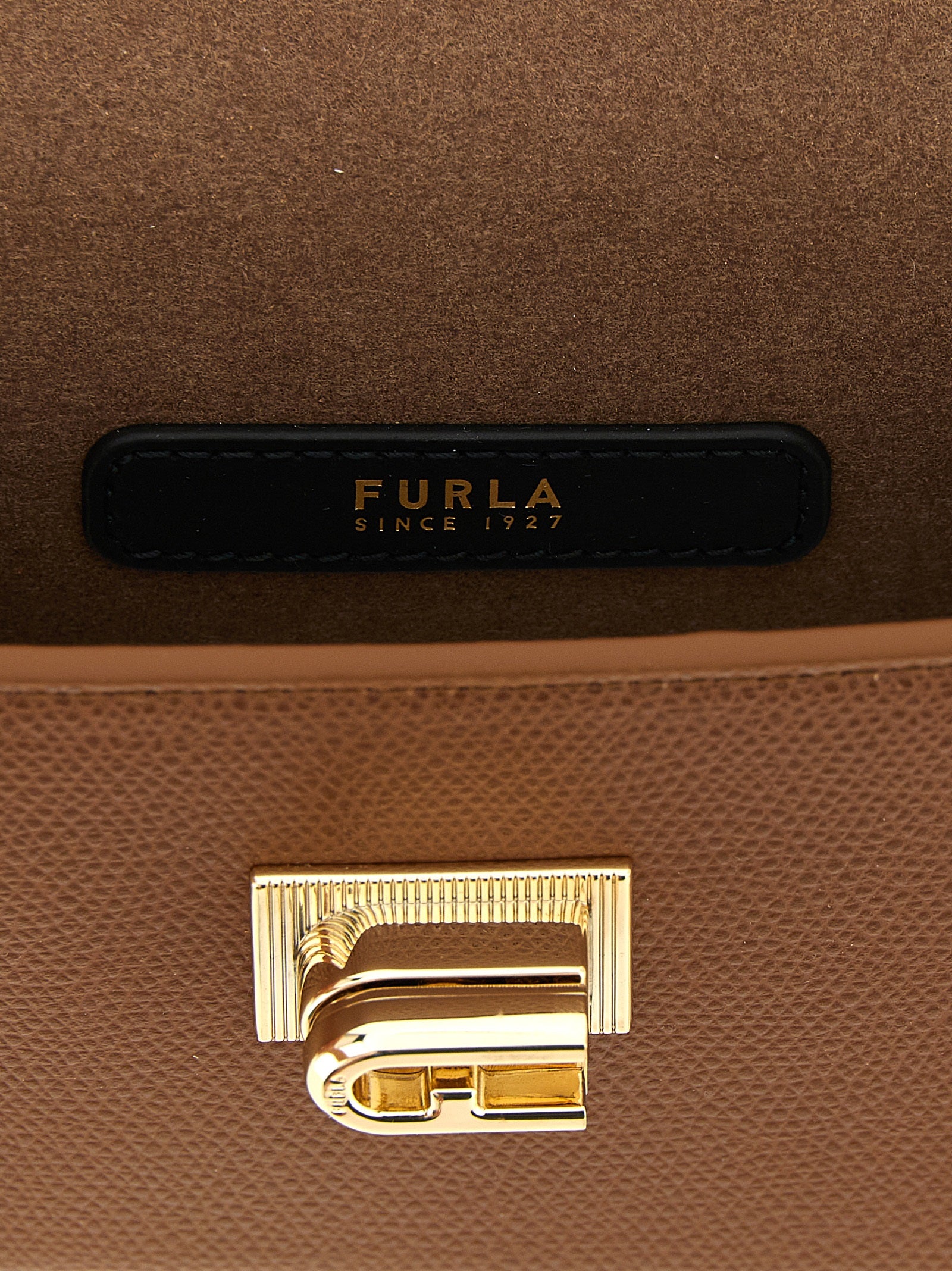 Brown Calfskin Crossbody Bag