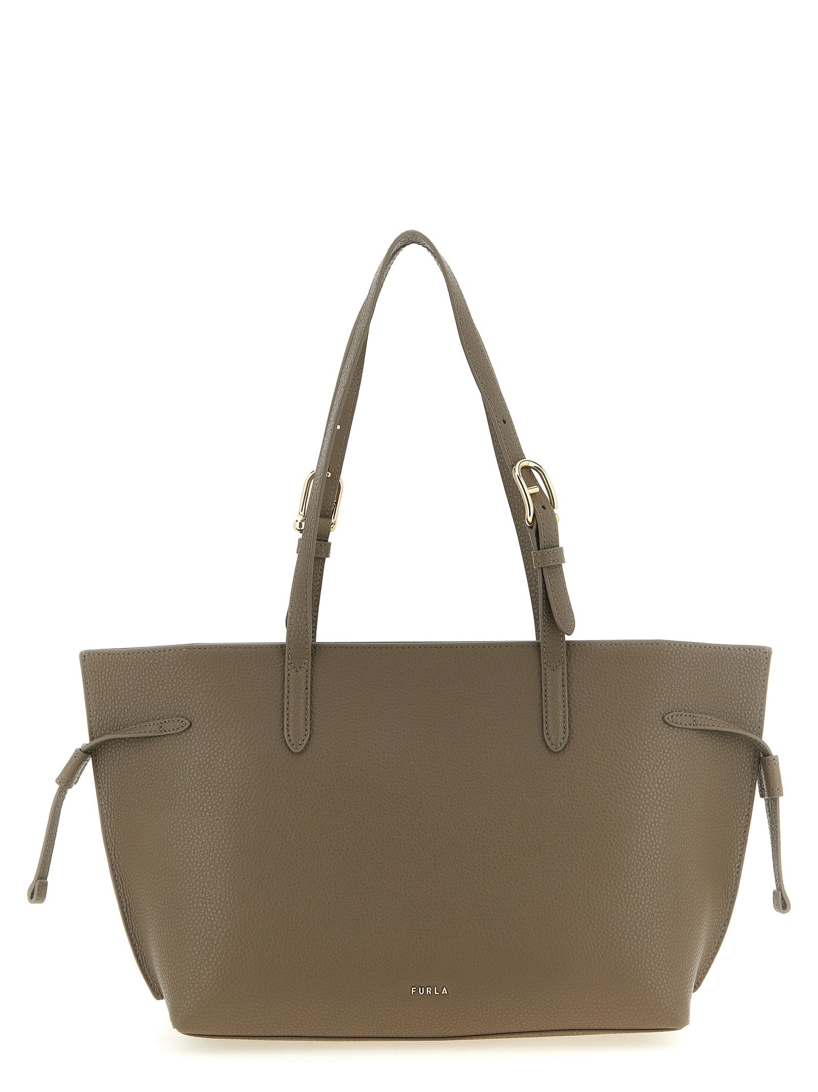 Gray Calfskin Tote Bag