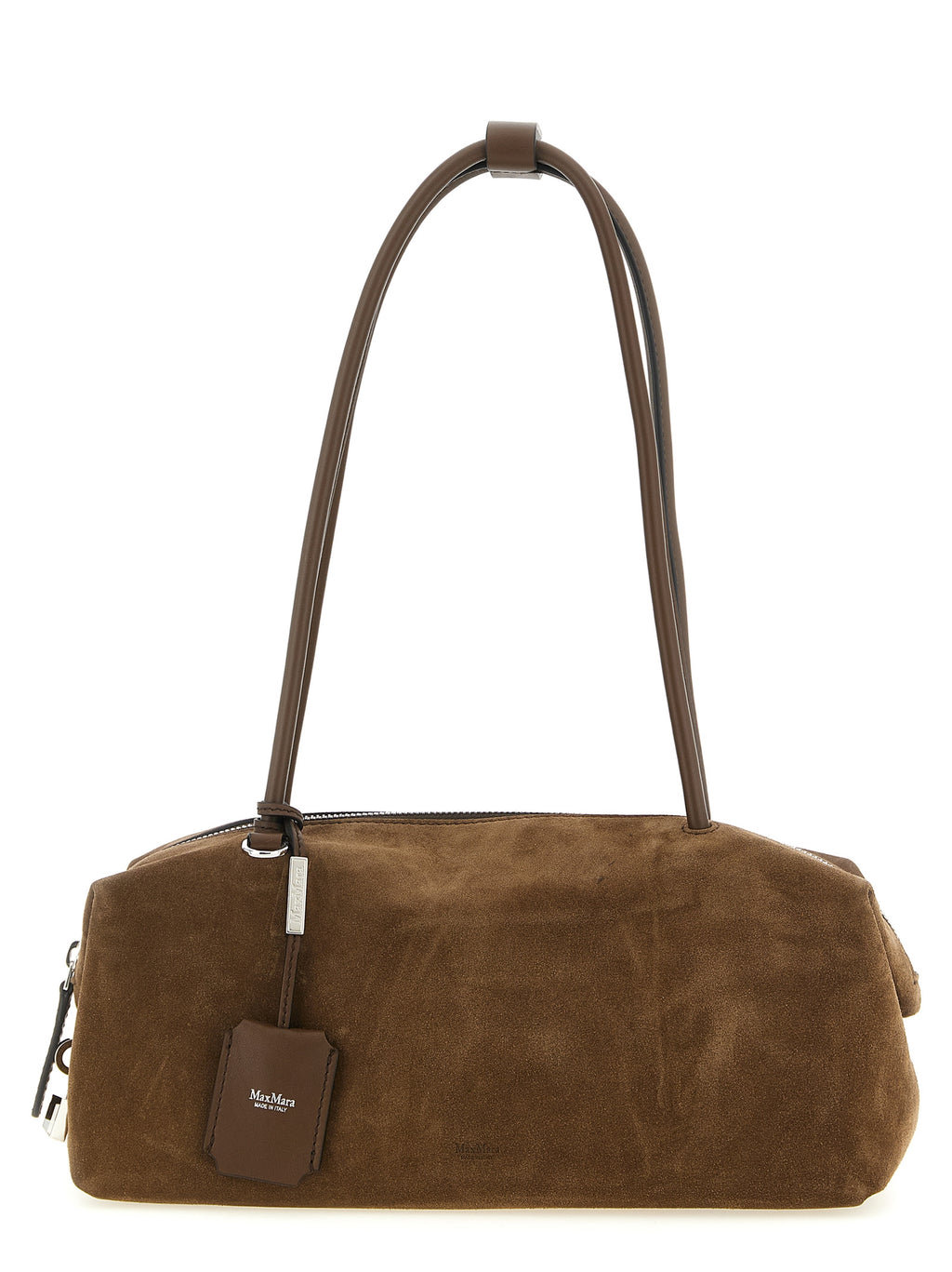 Brown Calfskin Shoulder Bag