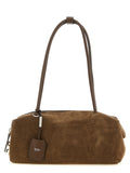Brown Calfskin Shoulder Bag