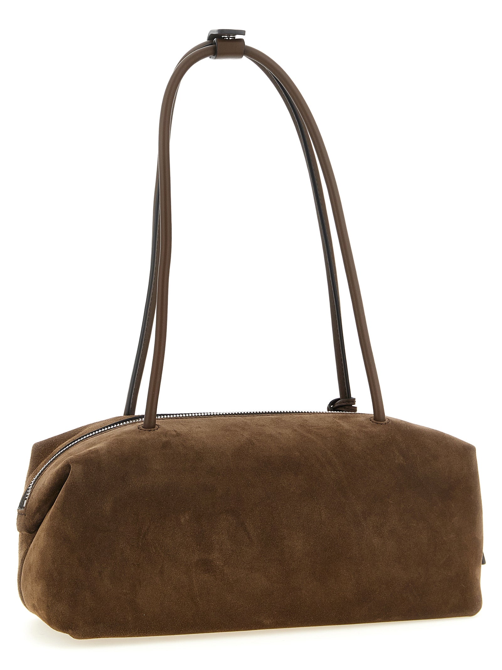 Brown Calfskin Shoulder Bag
