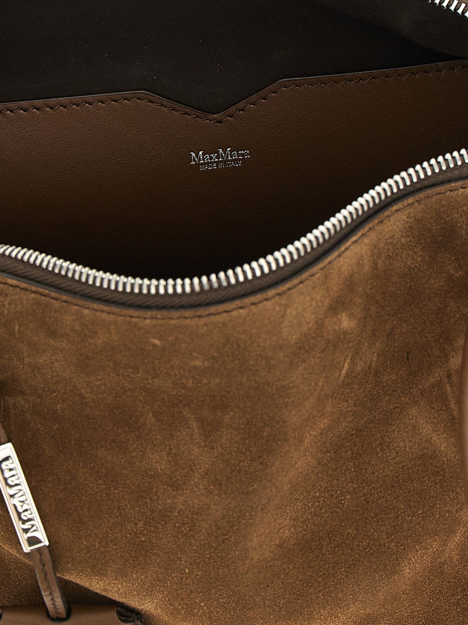Brown Calfskin Shoulder Bag