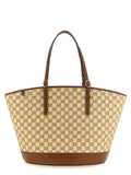 Brown Cotton Handbag