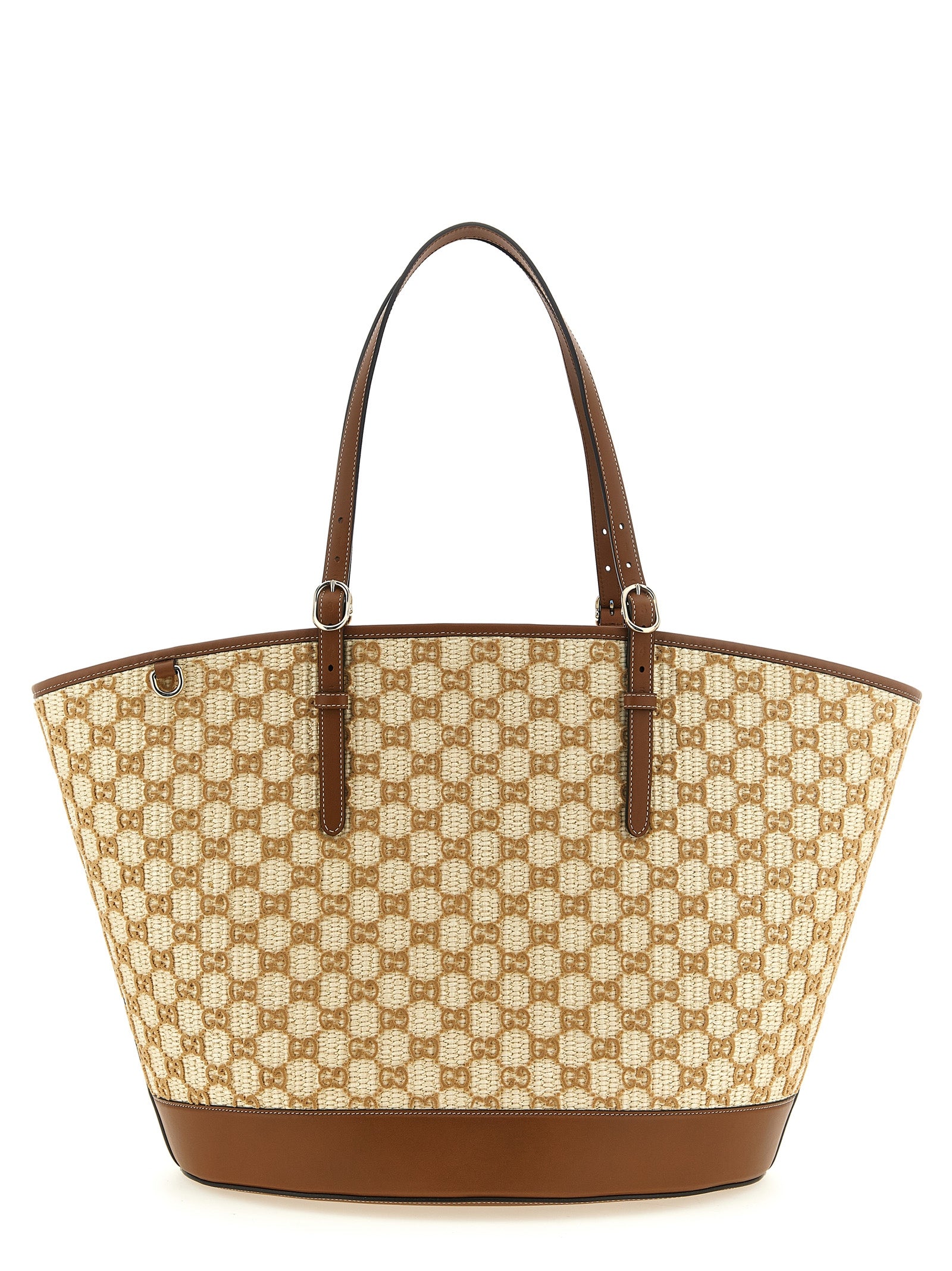 Brown Cotton Handbag