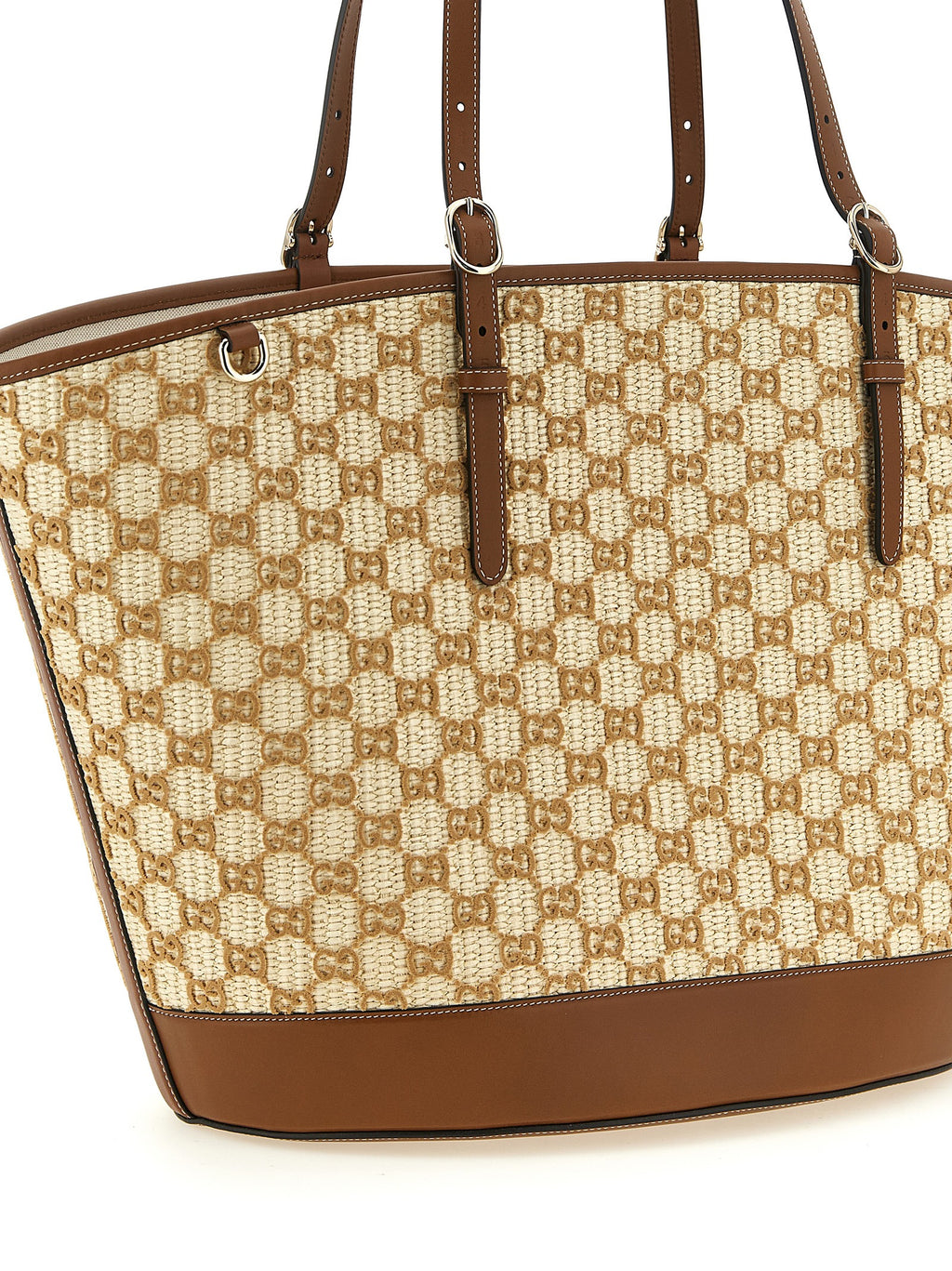 Brown Cotton Handbag