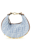 Blue Cotton Handbag