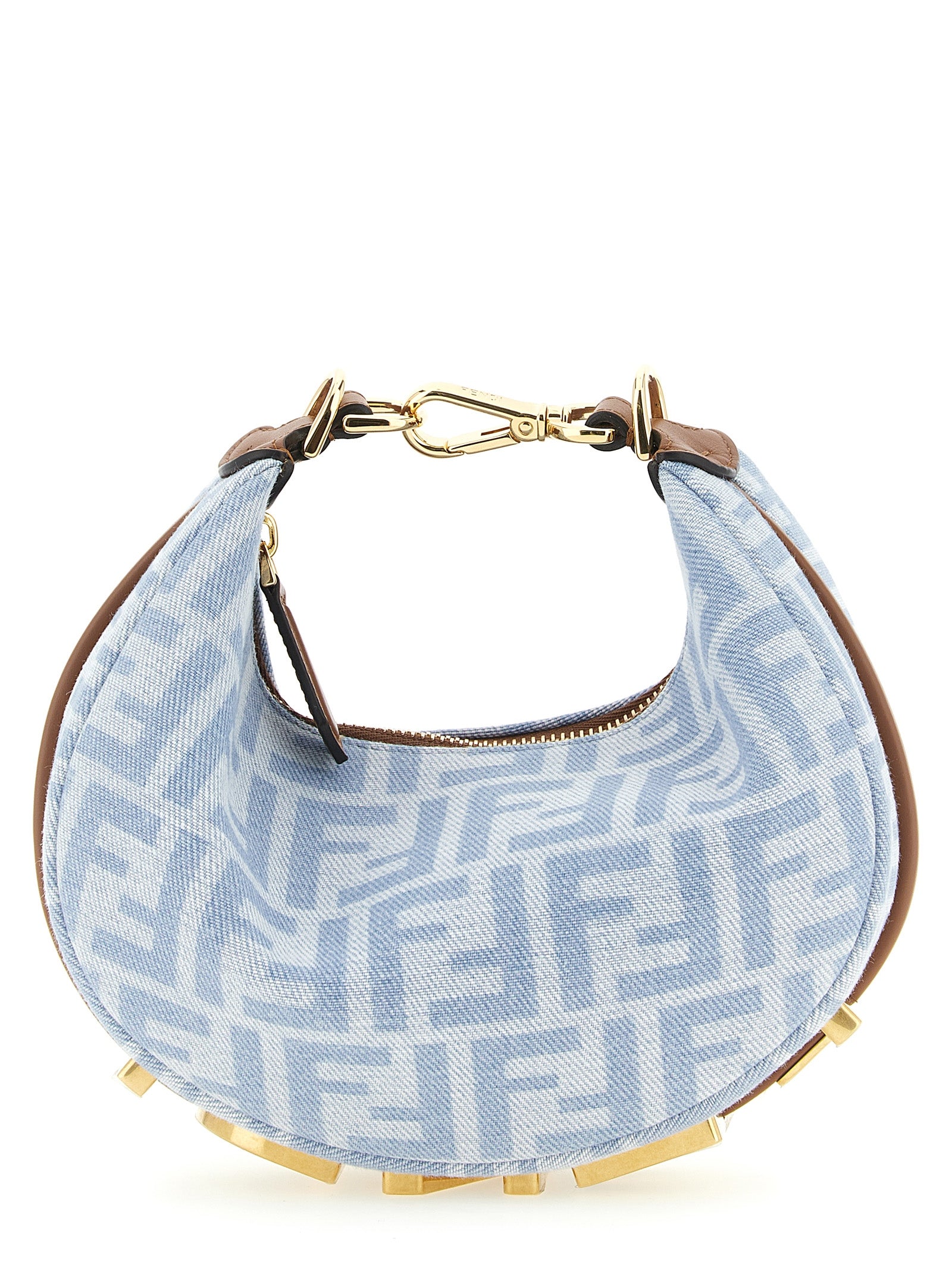 Blue Cotton Handbag