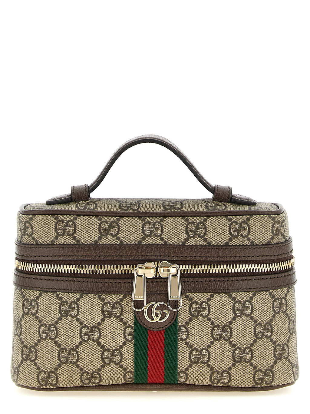 Beige Polyethylene Crossbody Bag