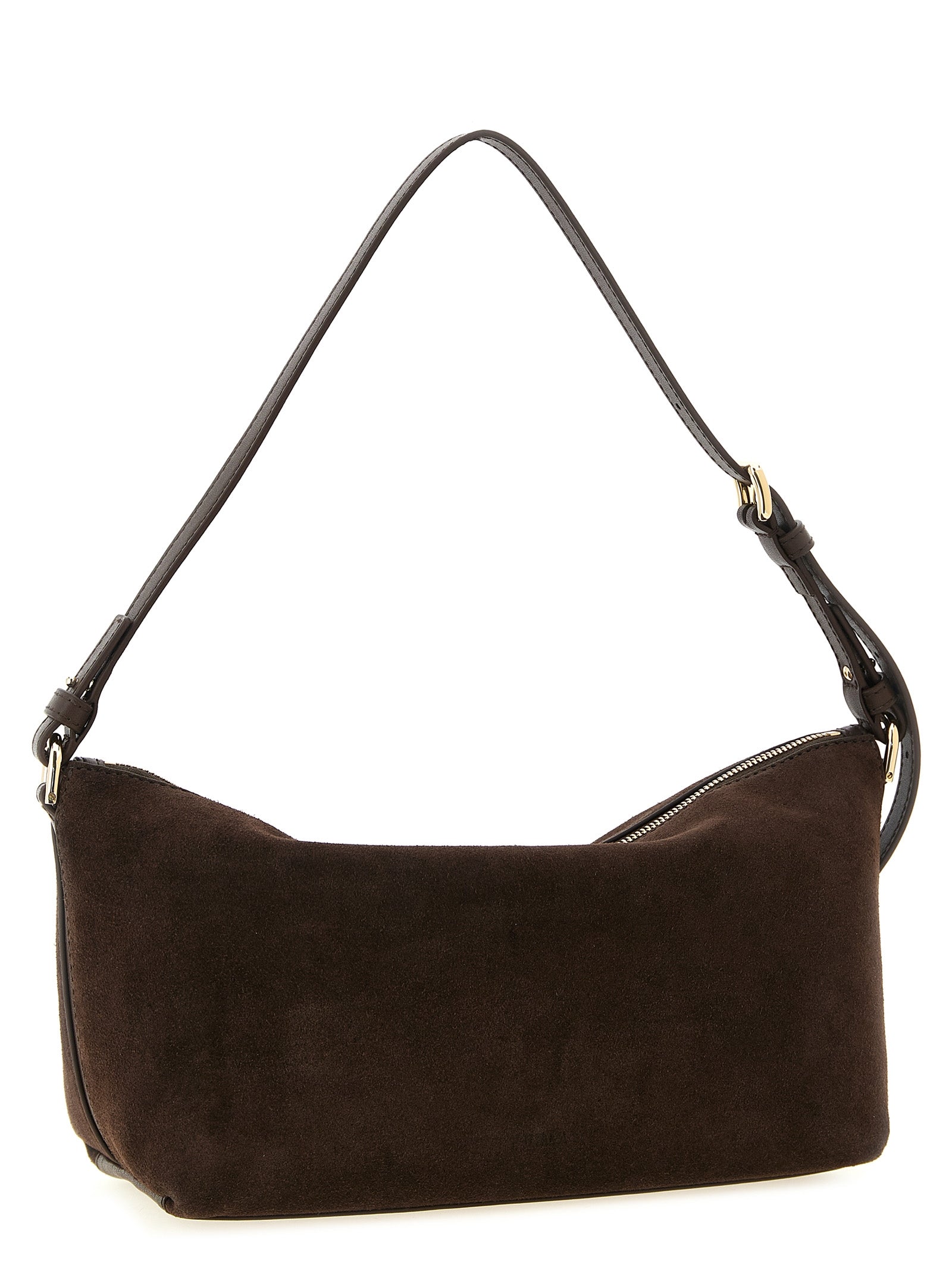 Brown Calfskin Shoulder Bag