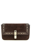 Brown Calfskin Crossbody Bag