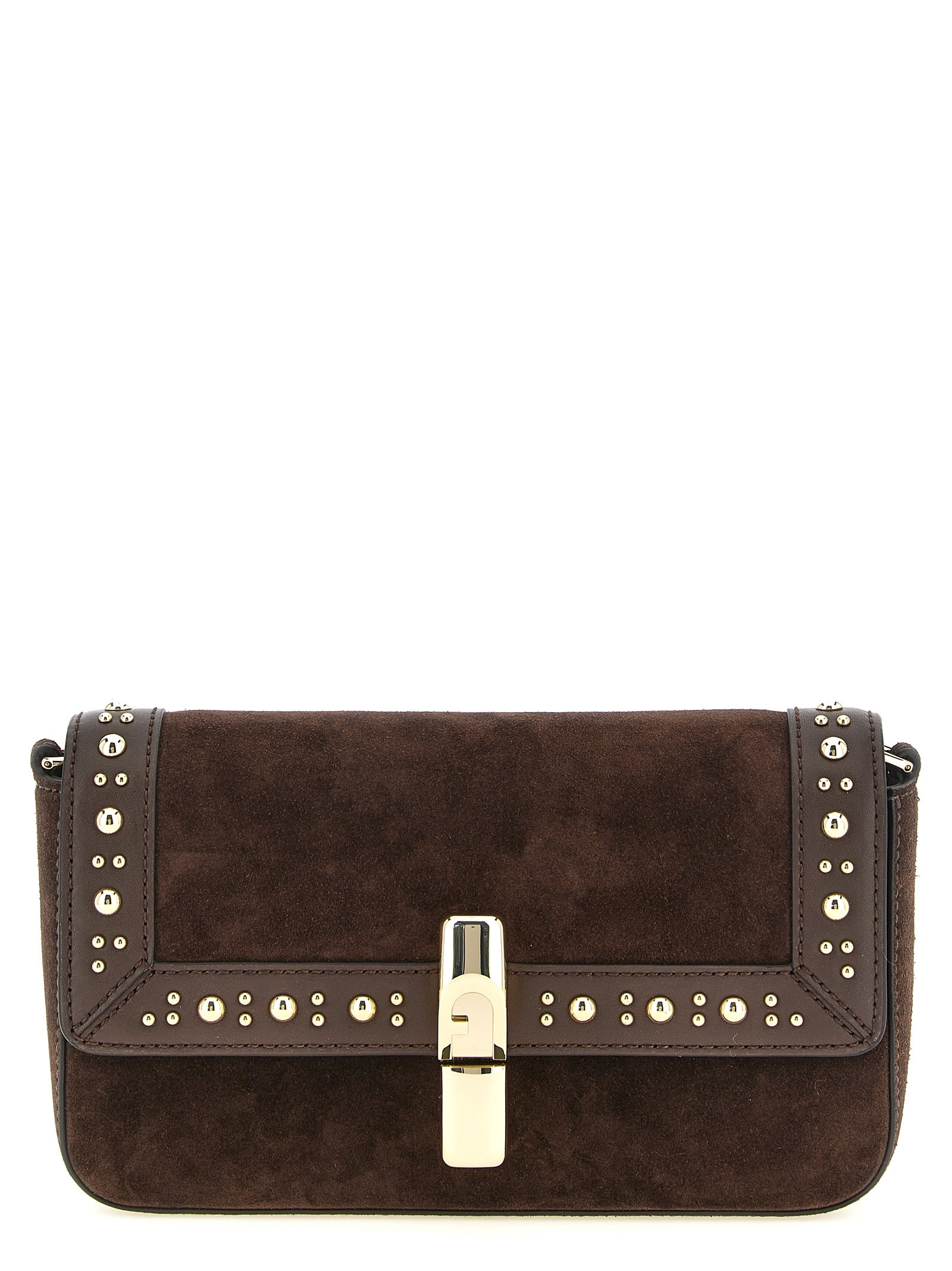 Brown Calfskin Crossbody Bag