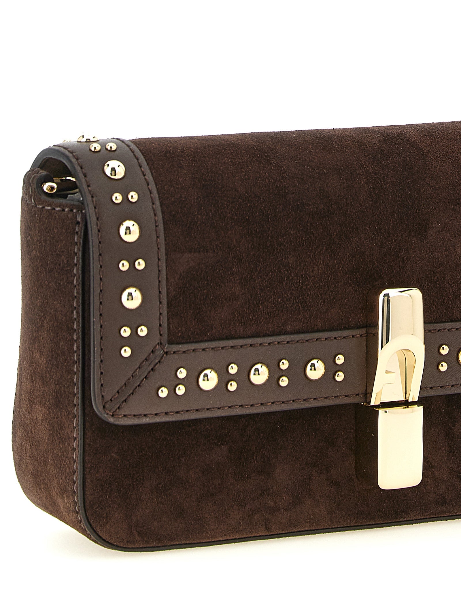 Brown Calfskin Crossbody Bag