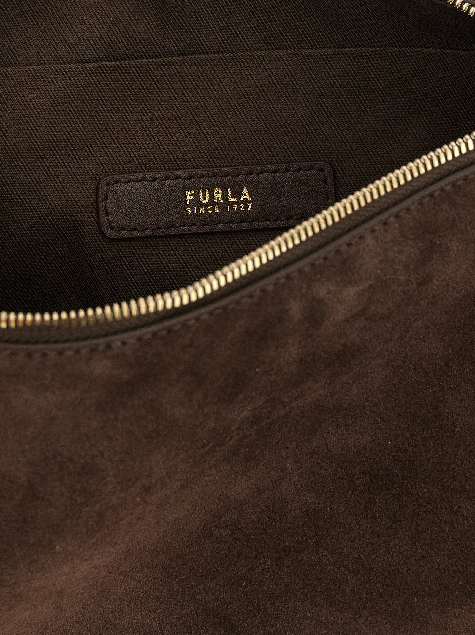 Brown Calfskin Shoulder Bag
