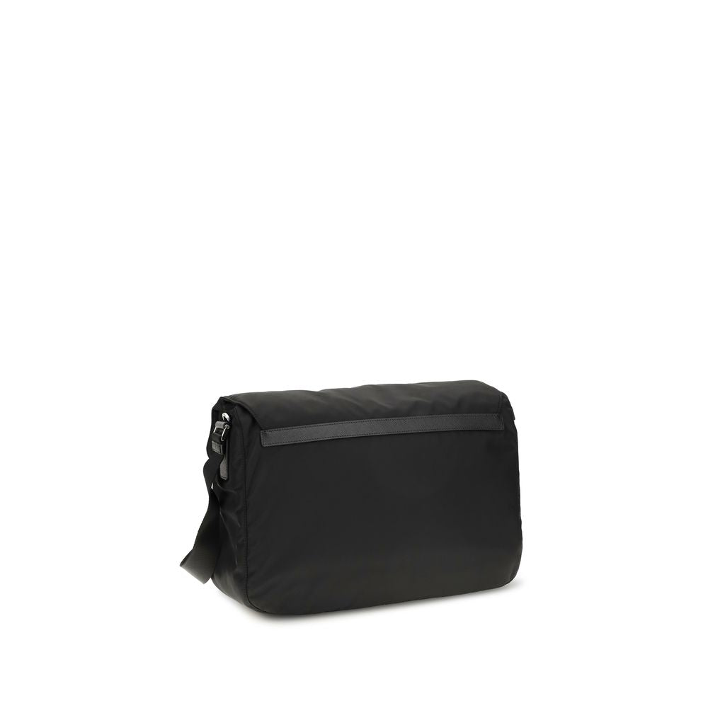 Black Polyamide Shoulder Bag