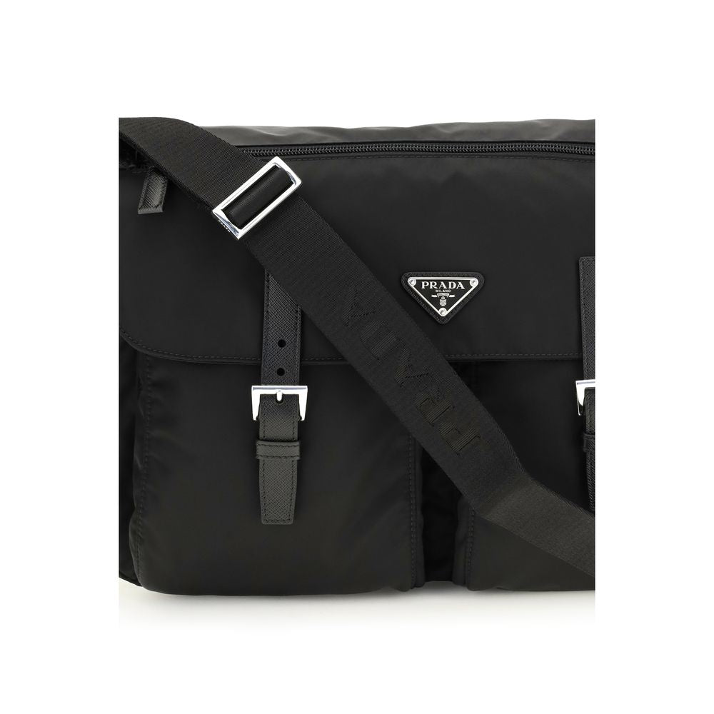 Black Polyamide Shoulder Bag