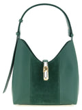Bicolor Calfskin Shoulder Bag
