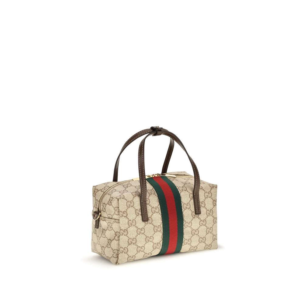 Beige Fabric Handbag