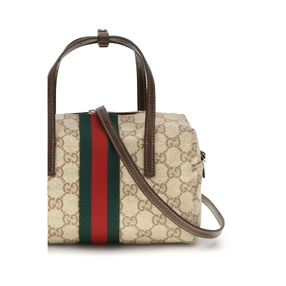 Beige Fabric Handbag