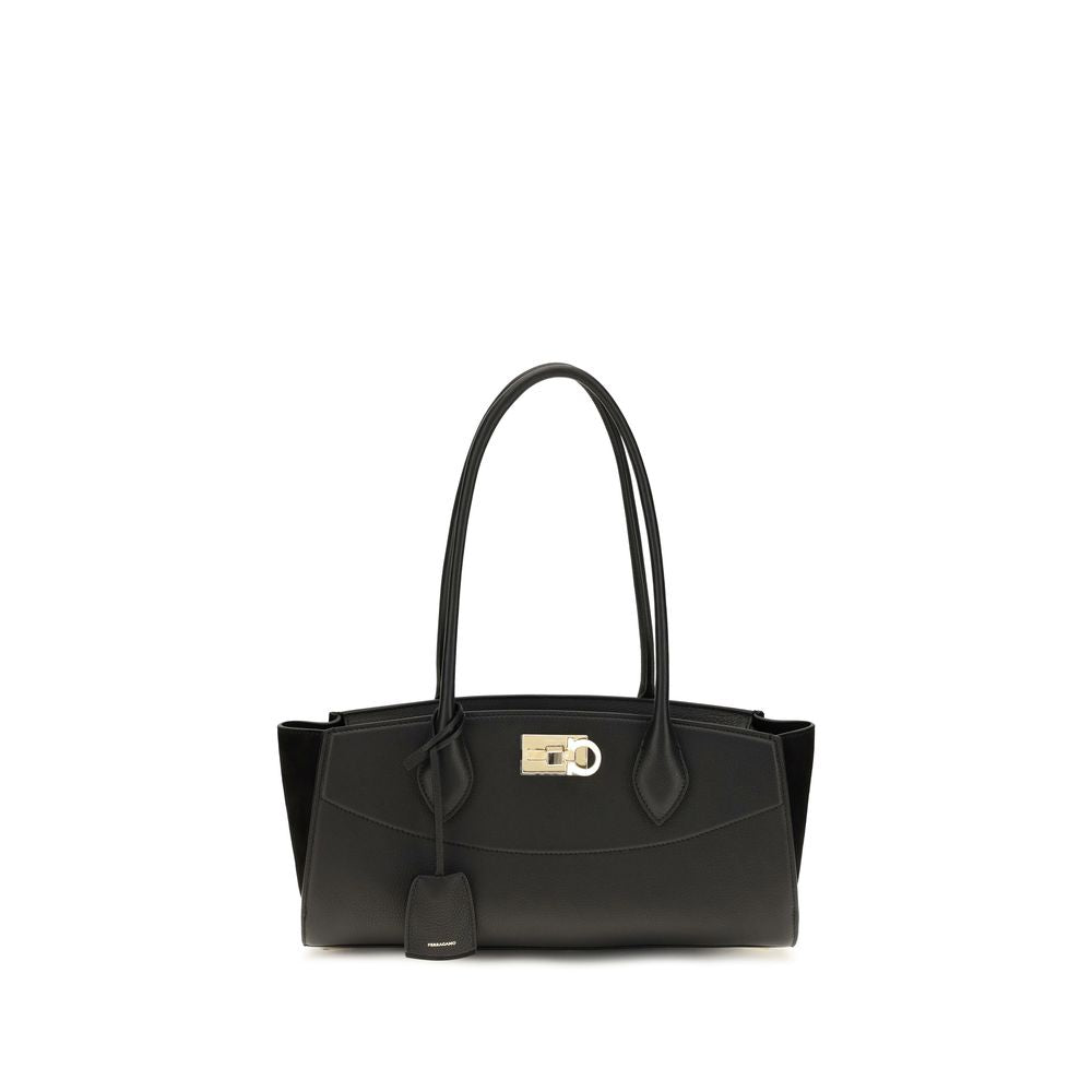 Black Calf Leather Bos Taurus Shoulder Bag
