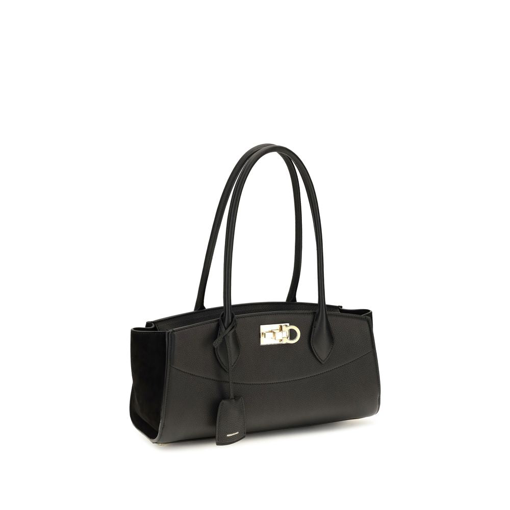 Black Calf Leather Bos Taurus Shoulder Bag