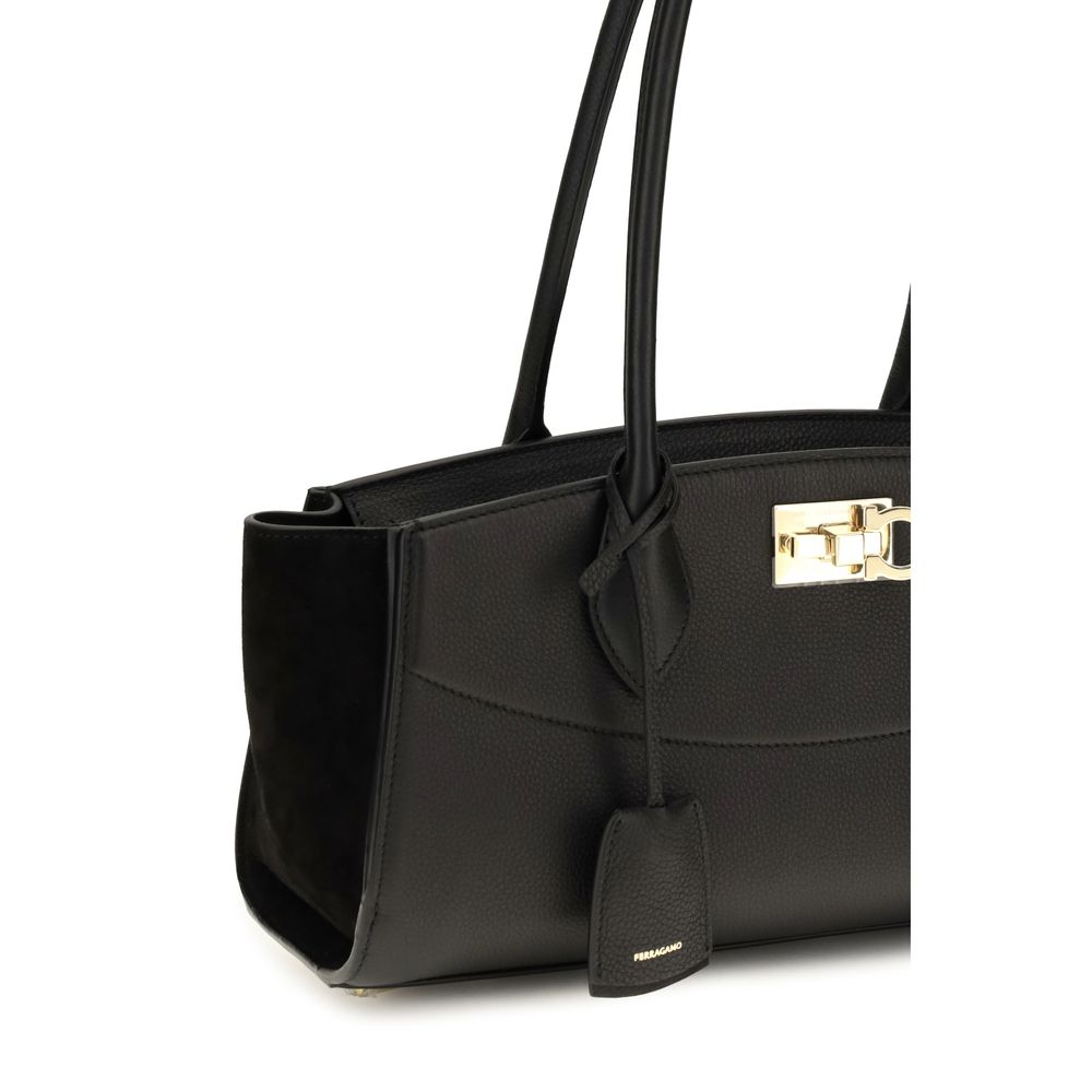 Black Calf Leather Bos Taurus Shoulder Bag